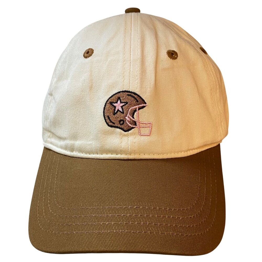 NEW FRASIER STERLING Pink White Women Football Helmet Hat Cap Adjustable Strap